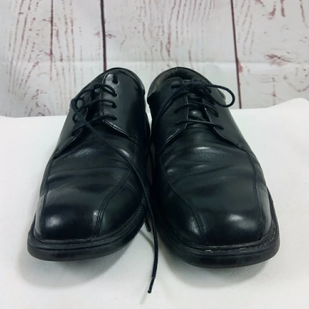 Nunn Bush Comfort Gel Black Leather Dress Shoes